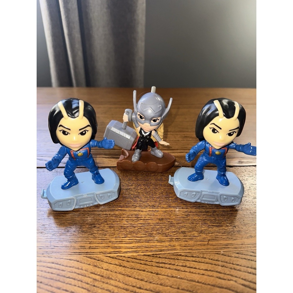 Lot of (3) McDonald's Happy Meal Toys - Marvel Collectible